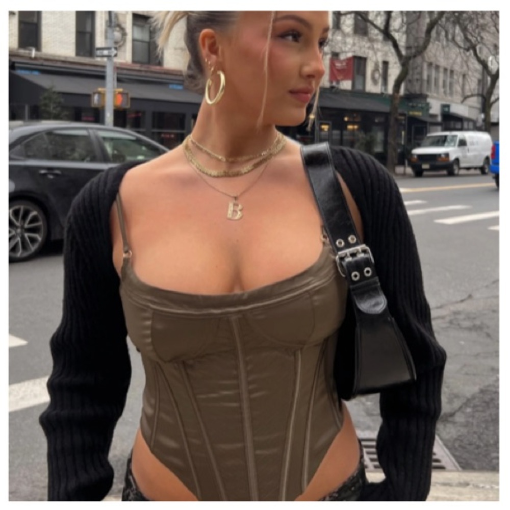 White Fox olive bustier